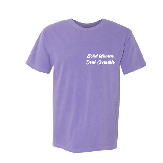 Purple Solid Women Don't Crumble Tshirt