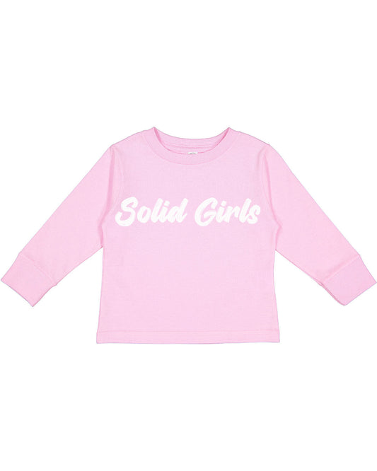 Pink Toddler/Youth Long Sleeve "Solid Girls"